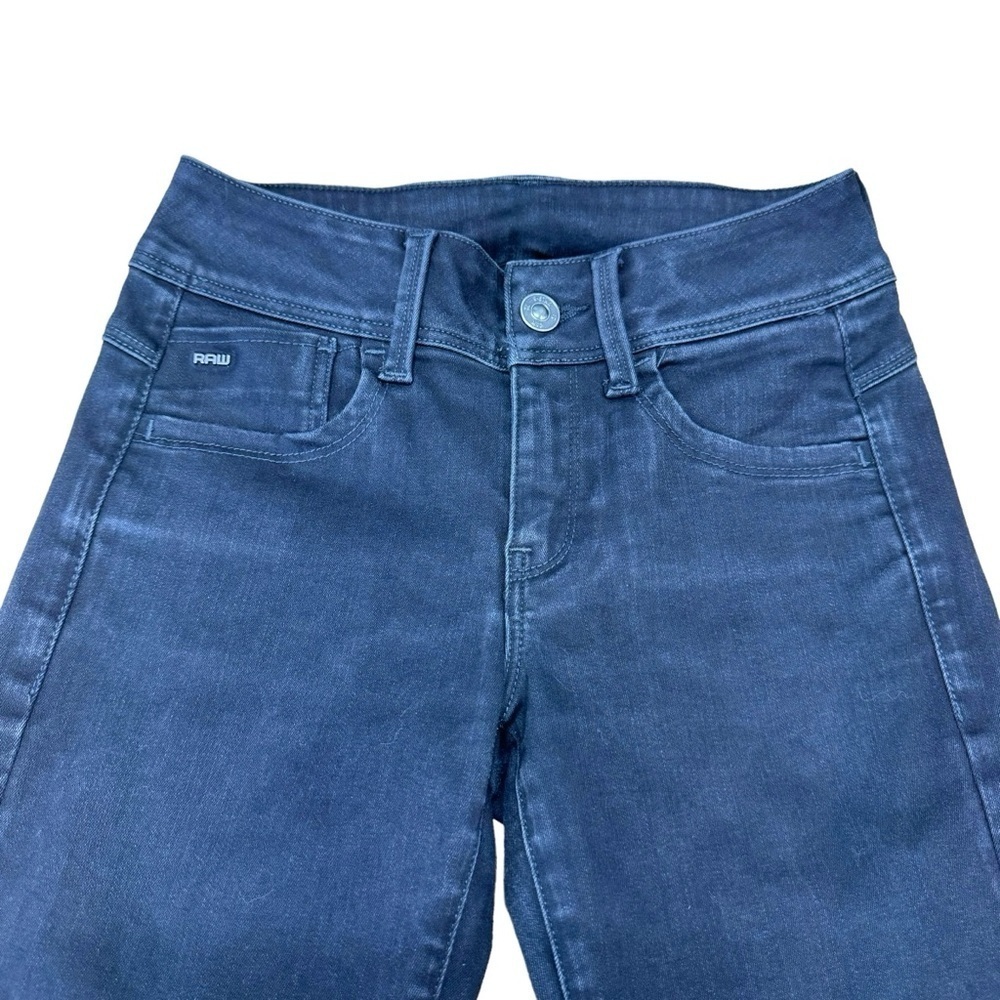 G-Star Raw Jeans Super Skinny Women’s Size W25 L32  Black Washed Arc Leg Pants - Picture 4 of 16
